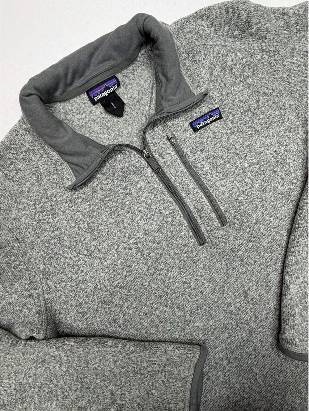 Patagonia Better Sweater Men's L Gray 1/4 Zip Outdoor Hiking Fleece MSRP: $169
